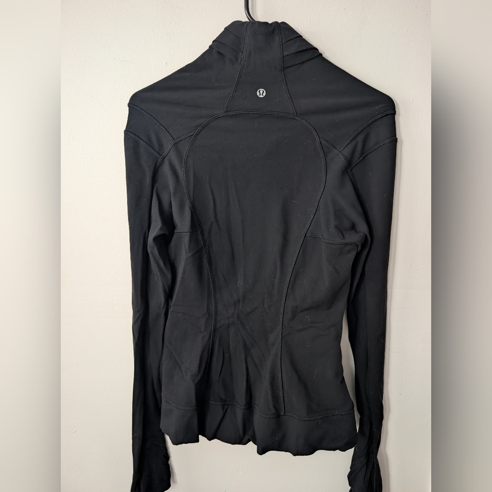 Lululemon Bhakti Yoga Jacket Black Full Zip Size 9 - Picture 8 of 10